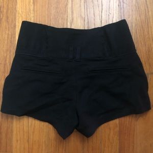 Black stretch shorts